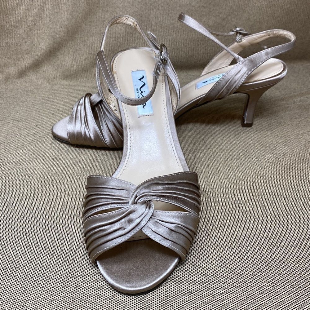 Nina New York Satin Evening Sandals